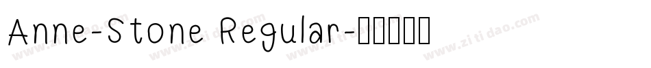 Anne-Stone Regular字体转换